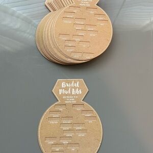 Bridal Mad Libs Cards